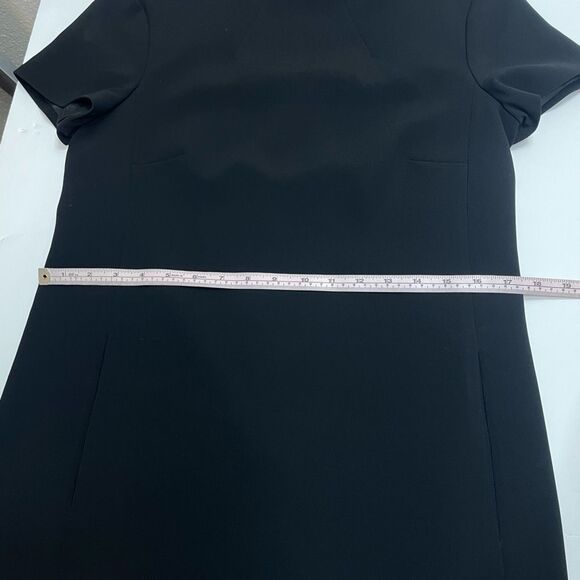 Theory Jasneah Admiral Crepe Mini Dress Black Size 4 - Picture 7 of 11